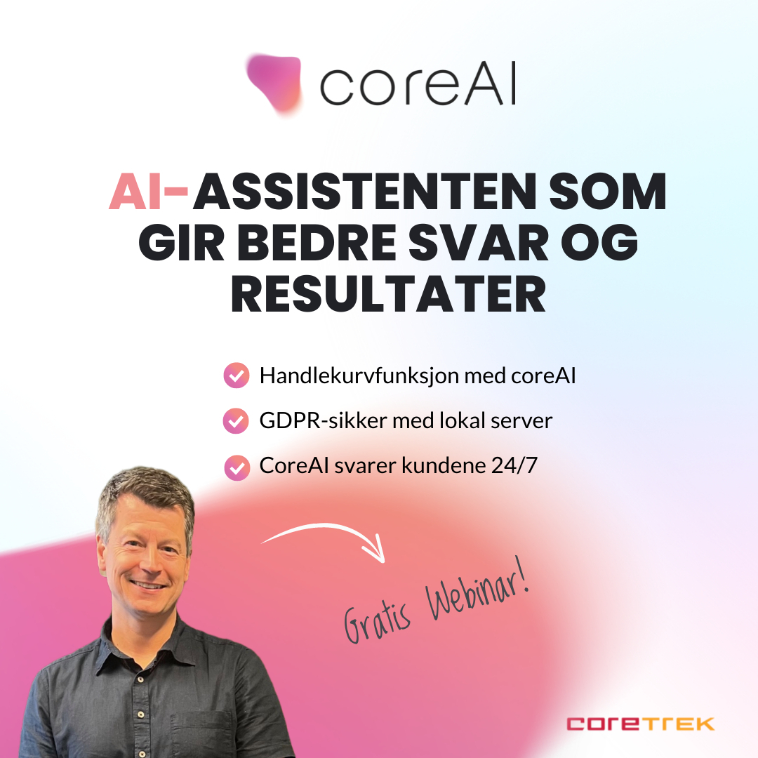 coreAI webinar-invitasjon